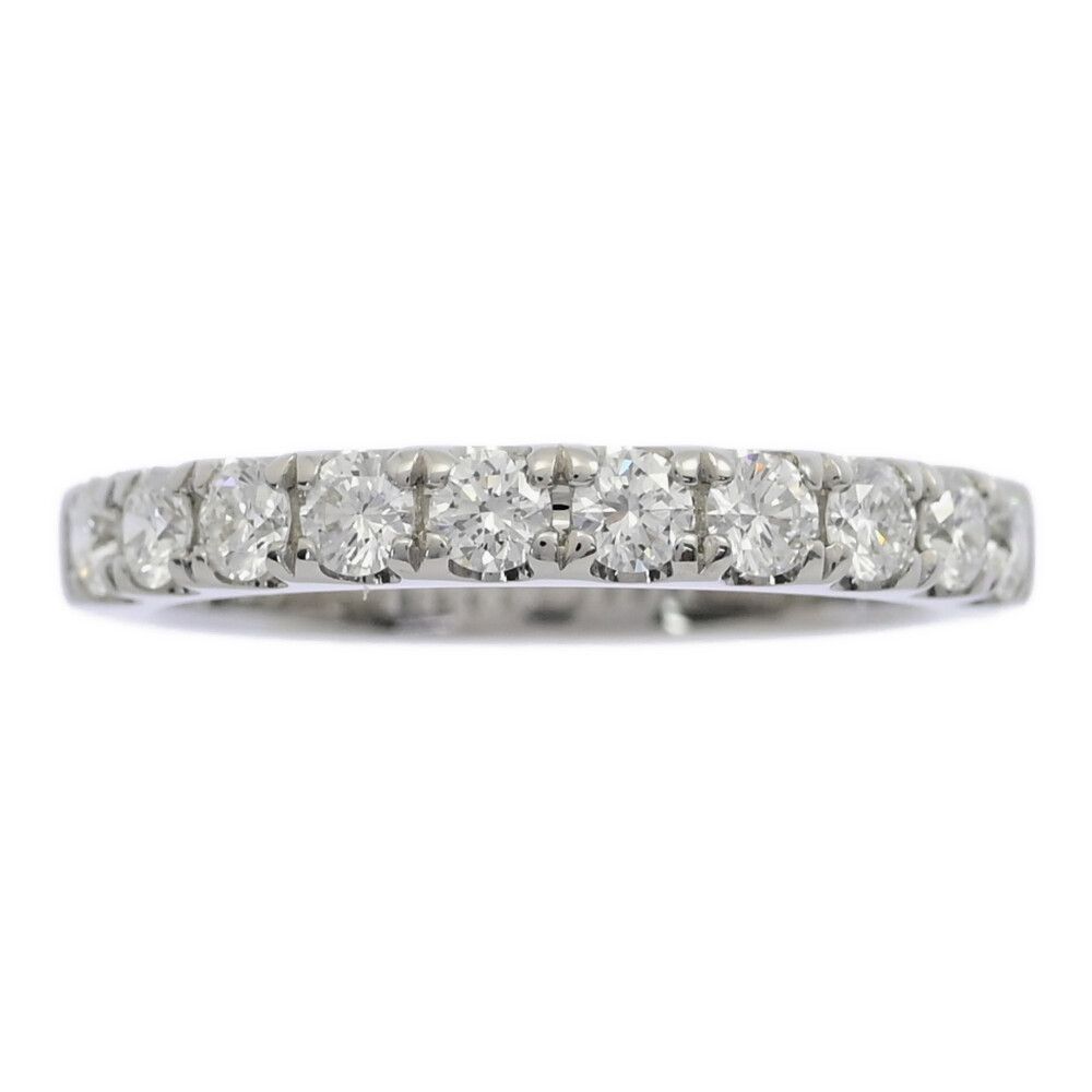 美品 ロイヤル・アッシャー リング PT950 約10号 ダイヤモンド 0.5ct/ROYAL ASSCHER ロイヤルアッシャー ハーフエタニティ 10P