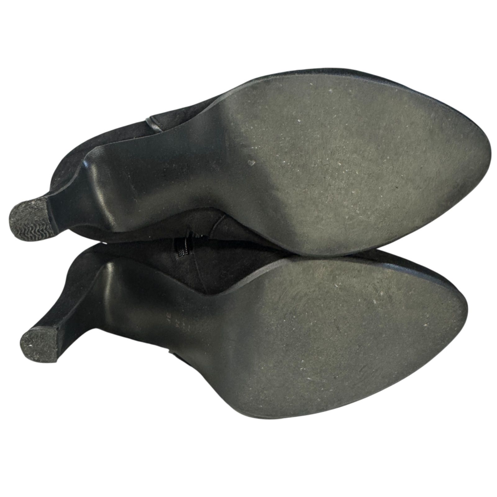 Z1496 DIANA ダイアナ ロング ブーツ スエード ジッパー ブラック