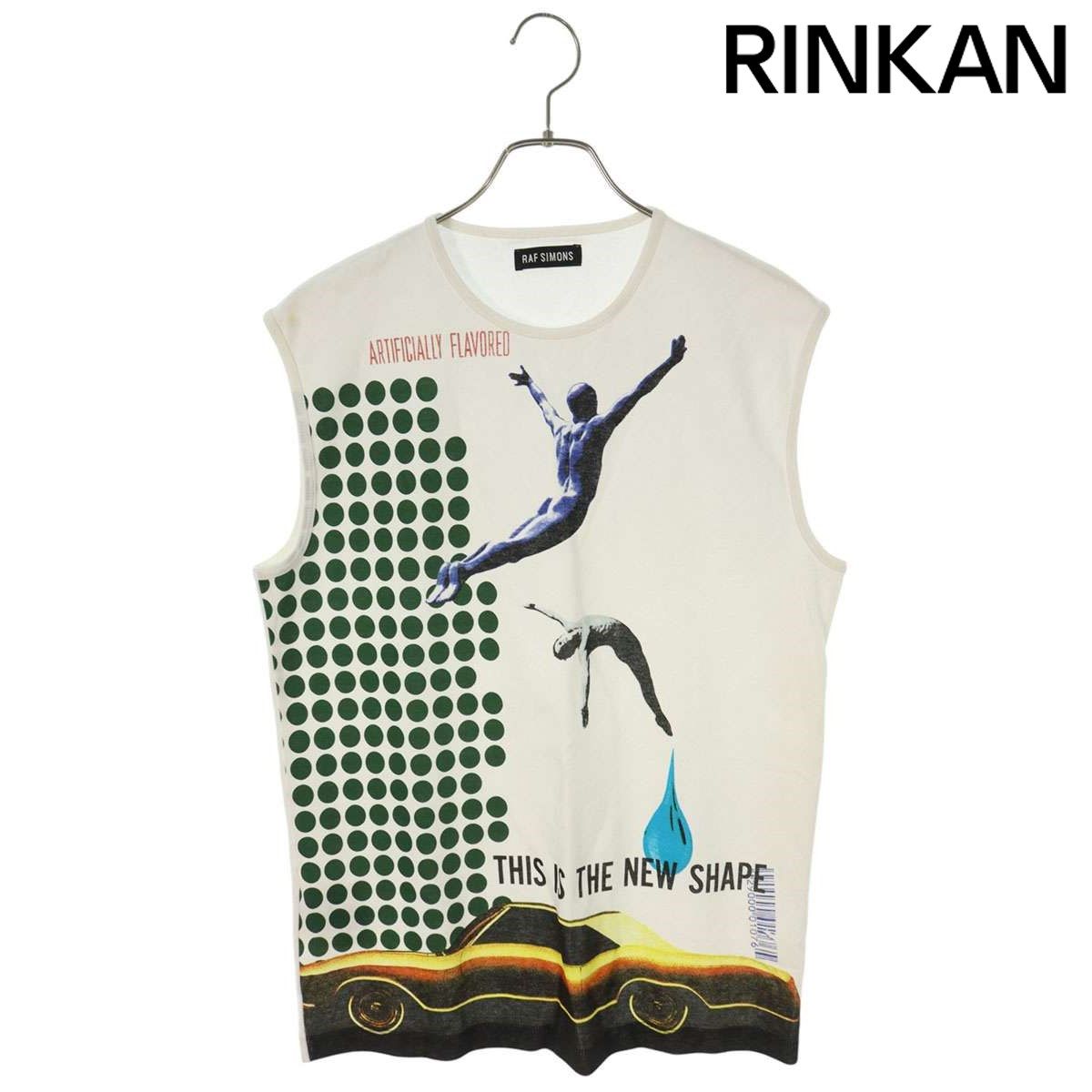ラフシモンズ  14SS  141-103A グラフィックデザインタンクトップ メンズ L