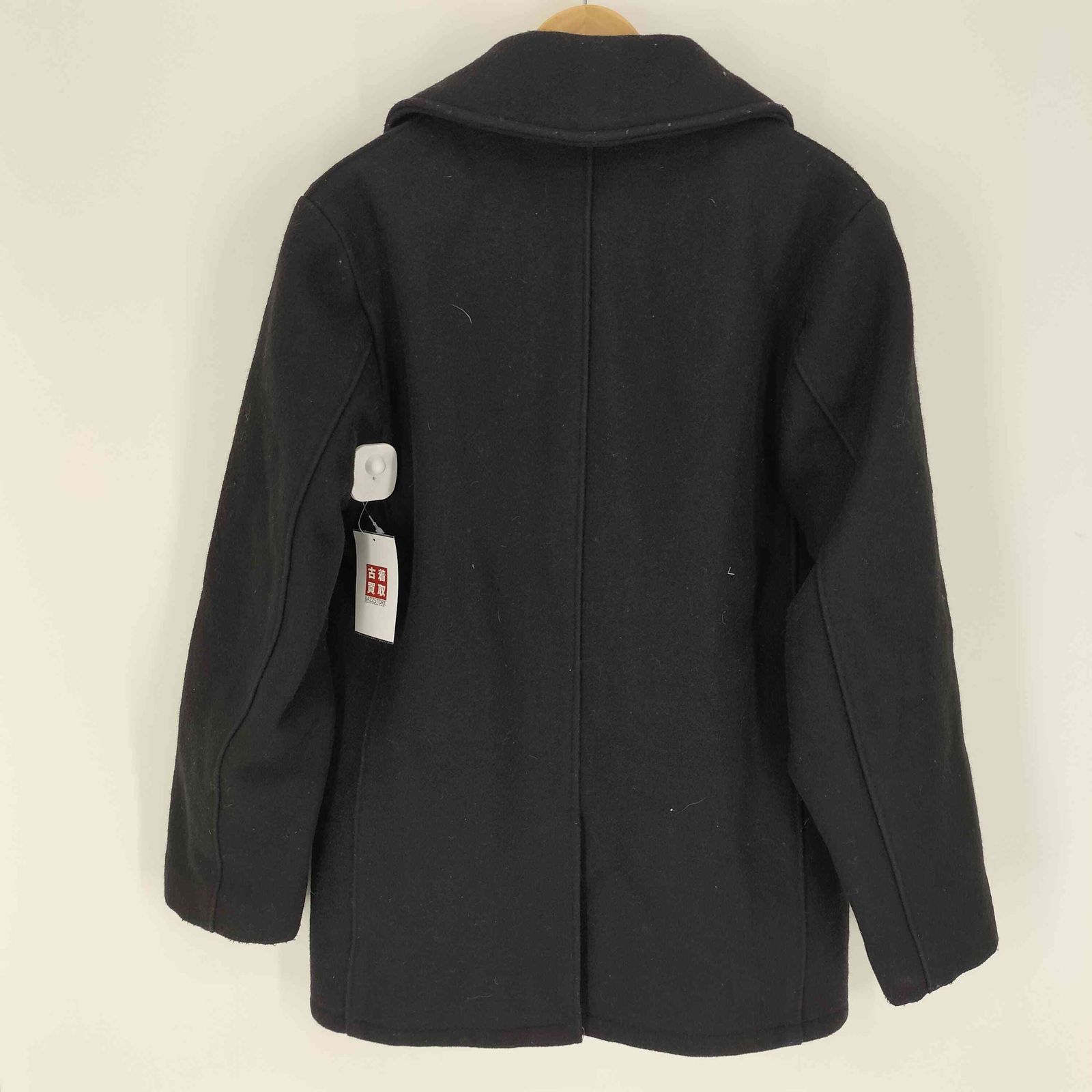 美品★Schott★ショット ピーコート 裏地キルティング ウール 黒　USA ショット Schott USA製 ウール 裏地キルティング Pコート メンズ