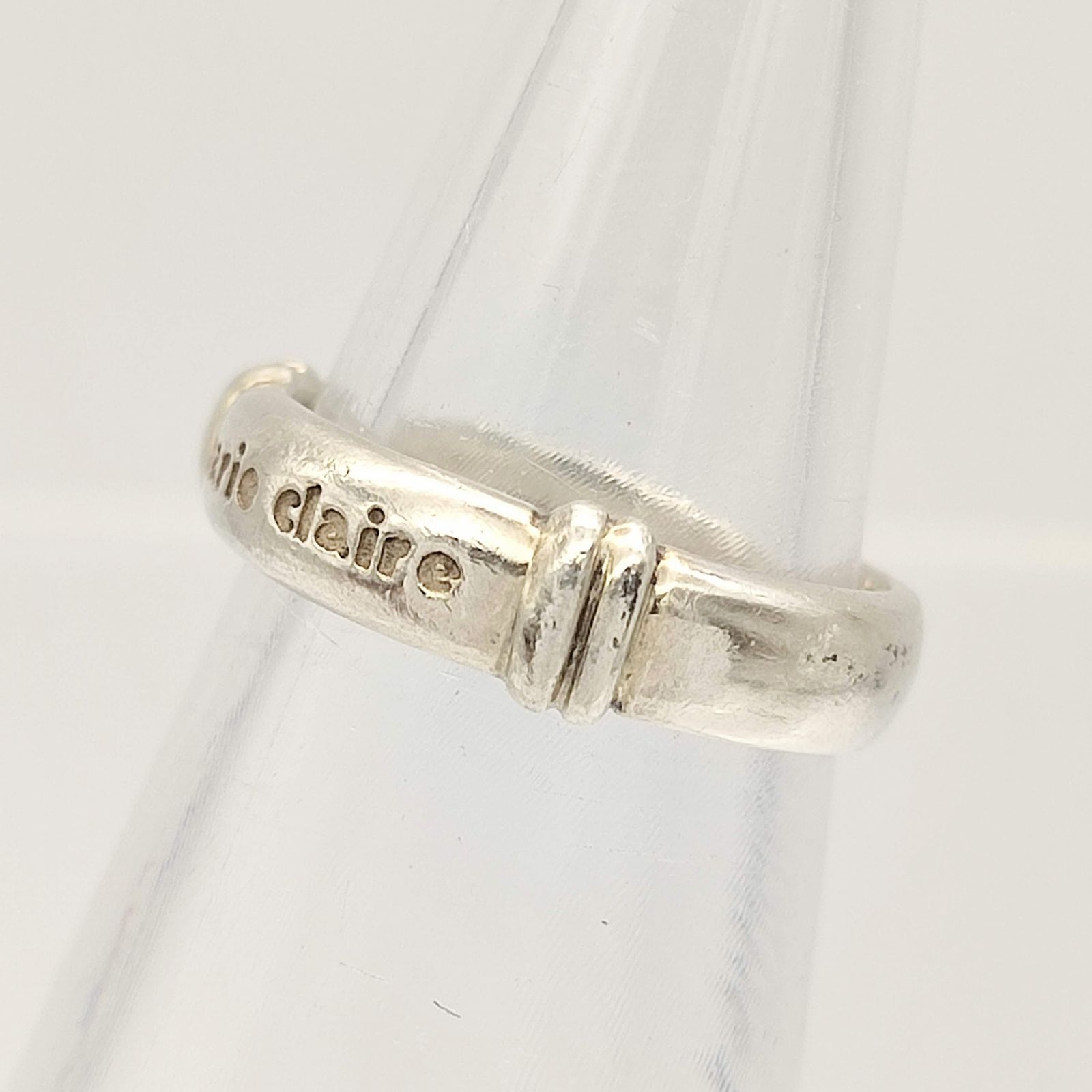 美品】marie claire マリクレール ロゴリング SILVER シルバー925 10号 
