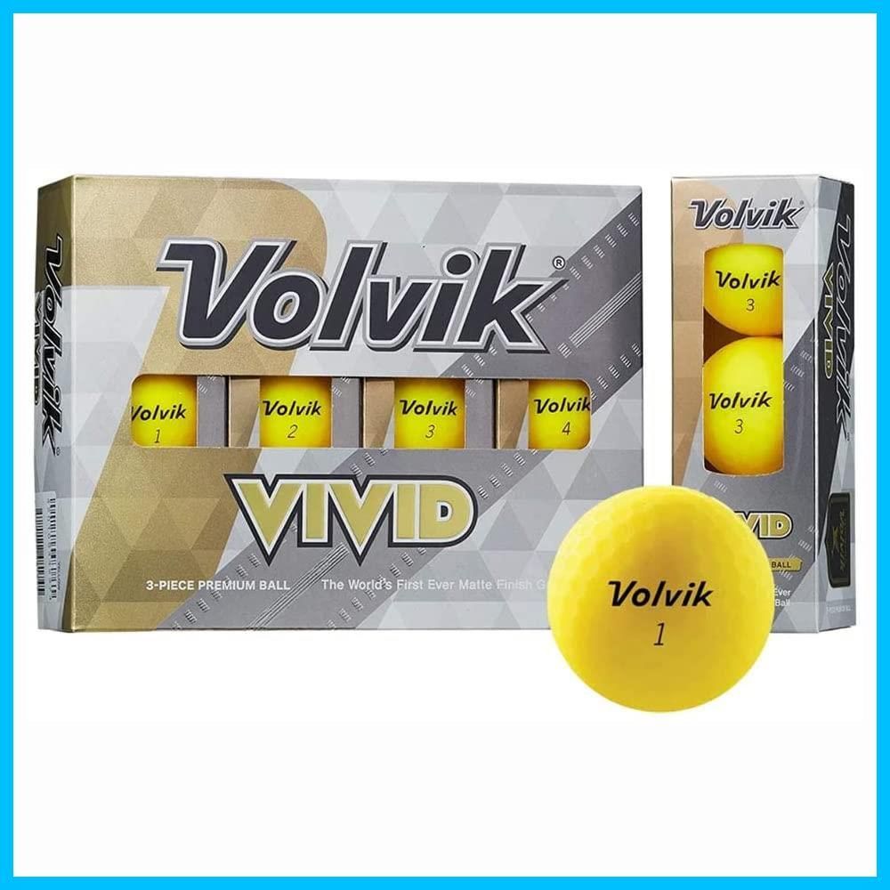 【新着商品】イエロー 22 VIVID Volvik(ボルビック)ゴルフボール 2022年