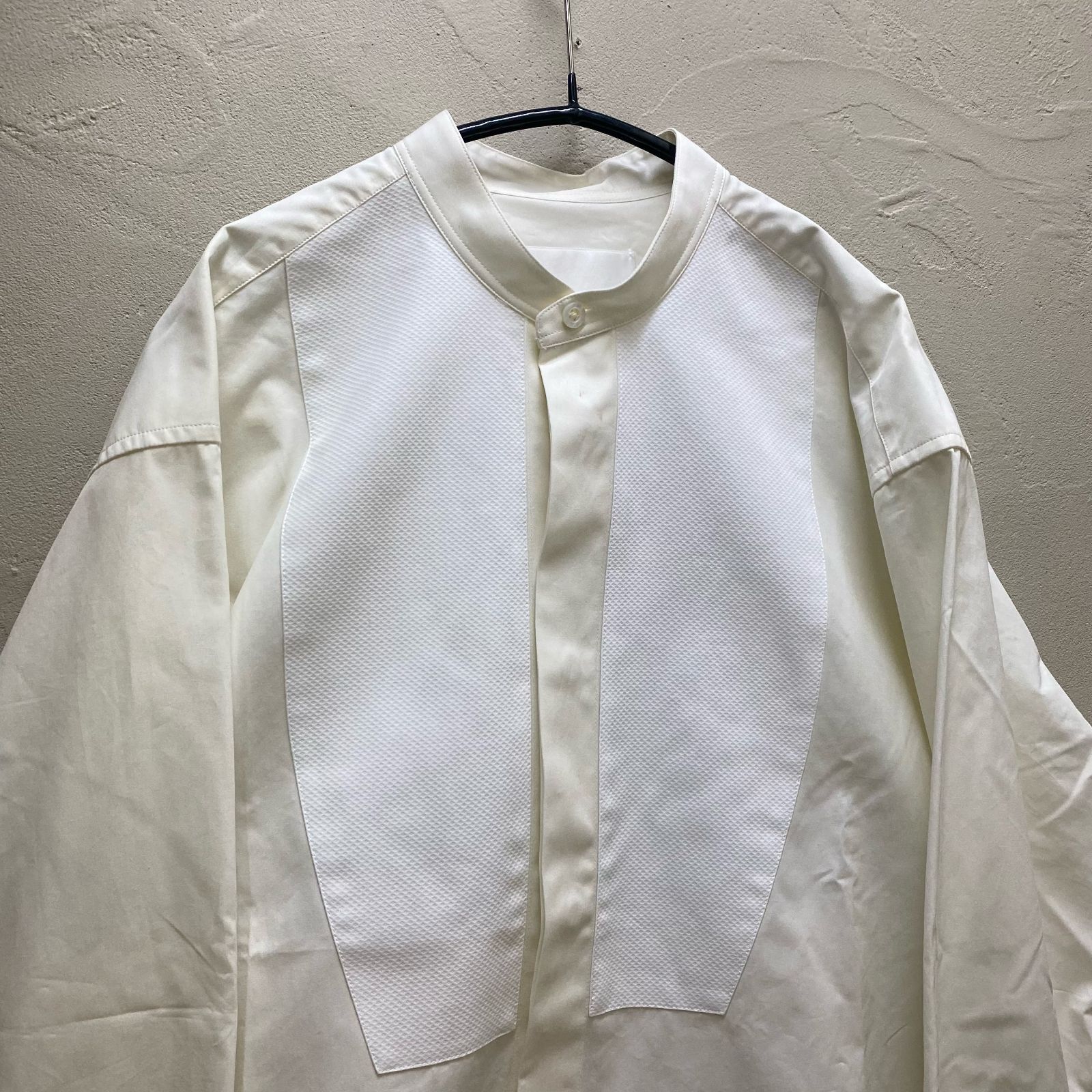 JIL SANDER ジルサンダー スタンドカラー 比翼ロングシャツ jsmq744326