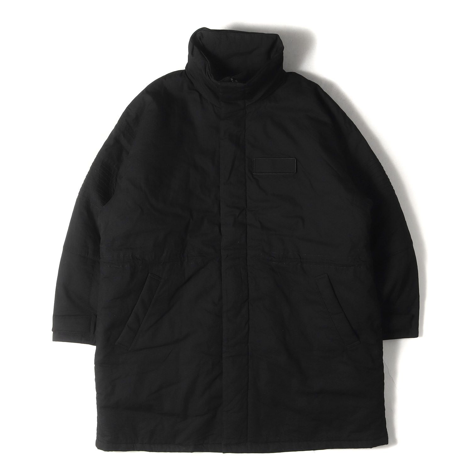 キムタク着 マインデニム ロングパデットコート 黒1 MINEDENIM MINEDENIM マインデニム Nylon Denim Long Padded CT | MSGM