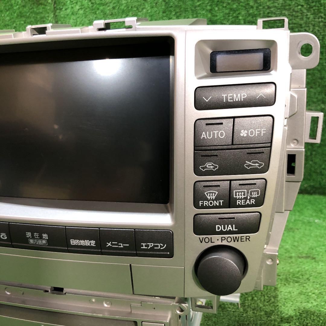 UZS186 マジェスタ 純正マルチナビモニター、オーディオデッキセット 