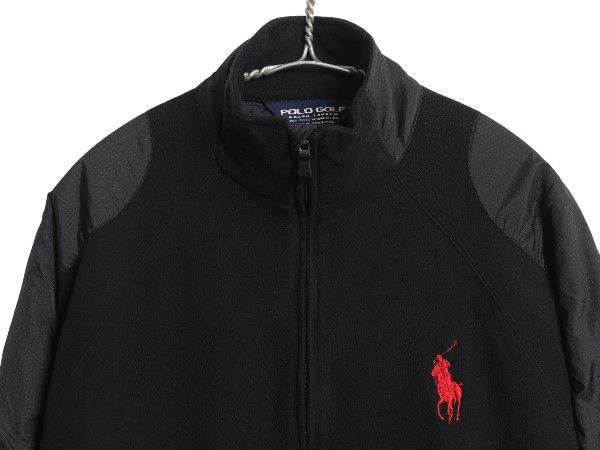 90s ポロゴルフ ラルフローレン ナイロン フリース ジャケット メンズ  