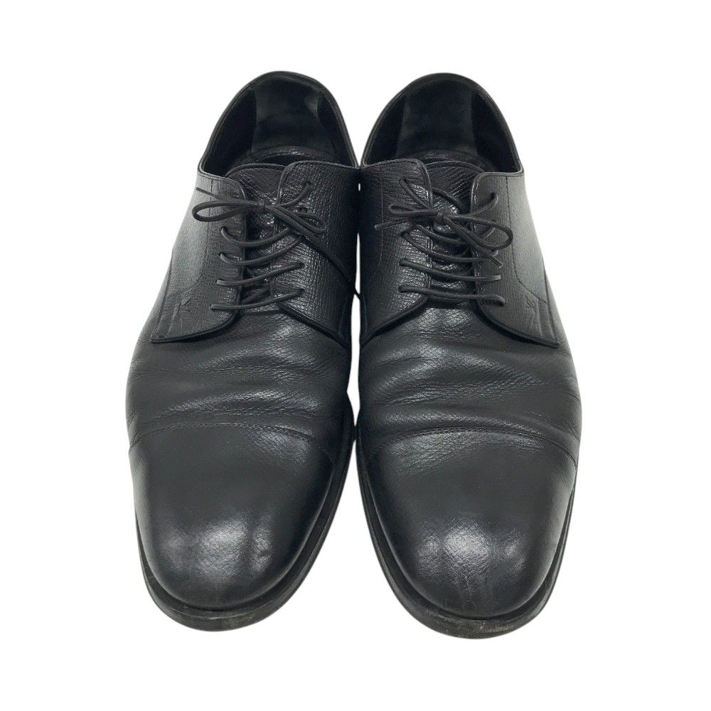 ルイヴィトン ビジネスシューズ 6 1/2 黒 レザー メンズシューズ ルイヴィトン LOUIS VUITTON ウォールストリートライン ダービー