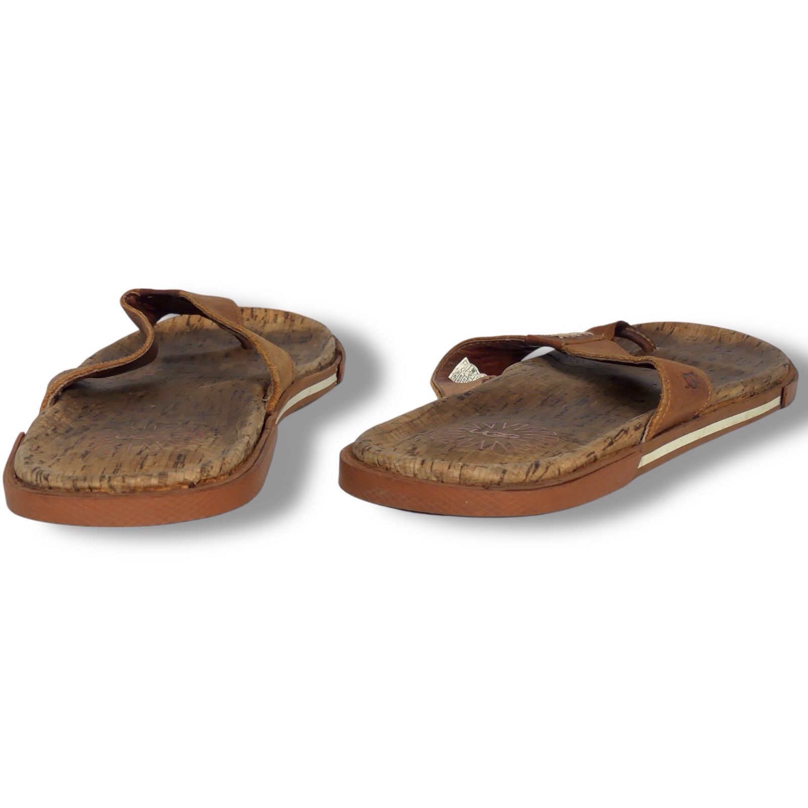 UGG アグ サンダル 30 トングサンダル 茶 本革 レザー メンズ 12