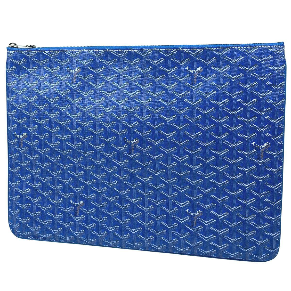 ゴヤール GOYARD セナ GM 書類ケース ドキュメント クラッチバッグ コーティングキャンバス ブルー レディース