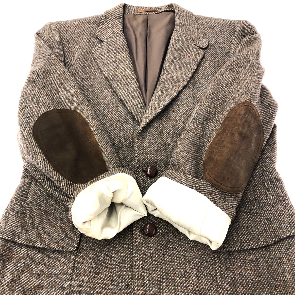 BURBERRYS × WILLIAM BROWN ダブル ツイード バーバリー Burberry's バーバリーズ 2Bツイード ジャケット ブラウン