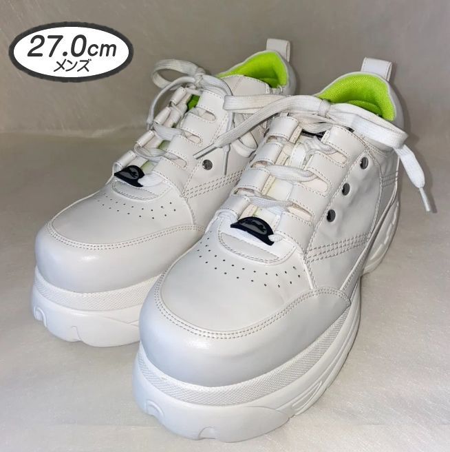 ☆新品未使用☆ 27cm ヨースケ YOSUKE メンズ 厚底スニーカー ホワイト 