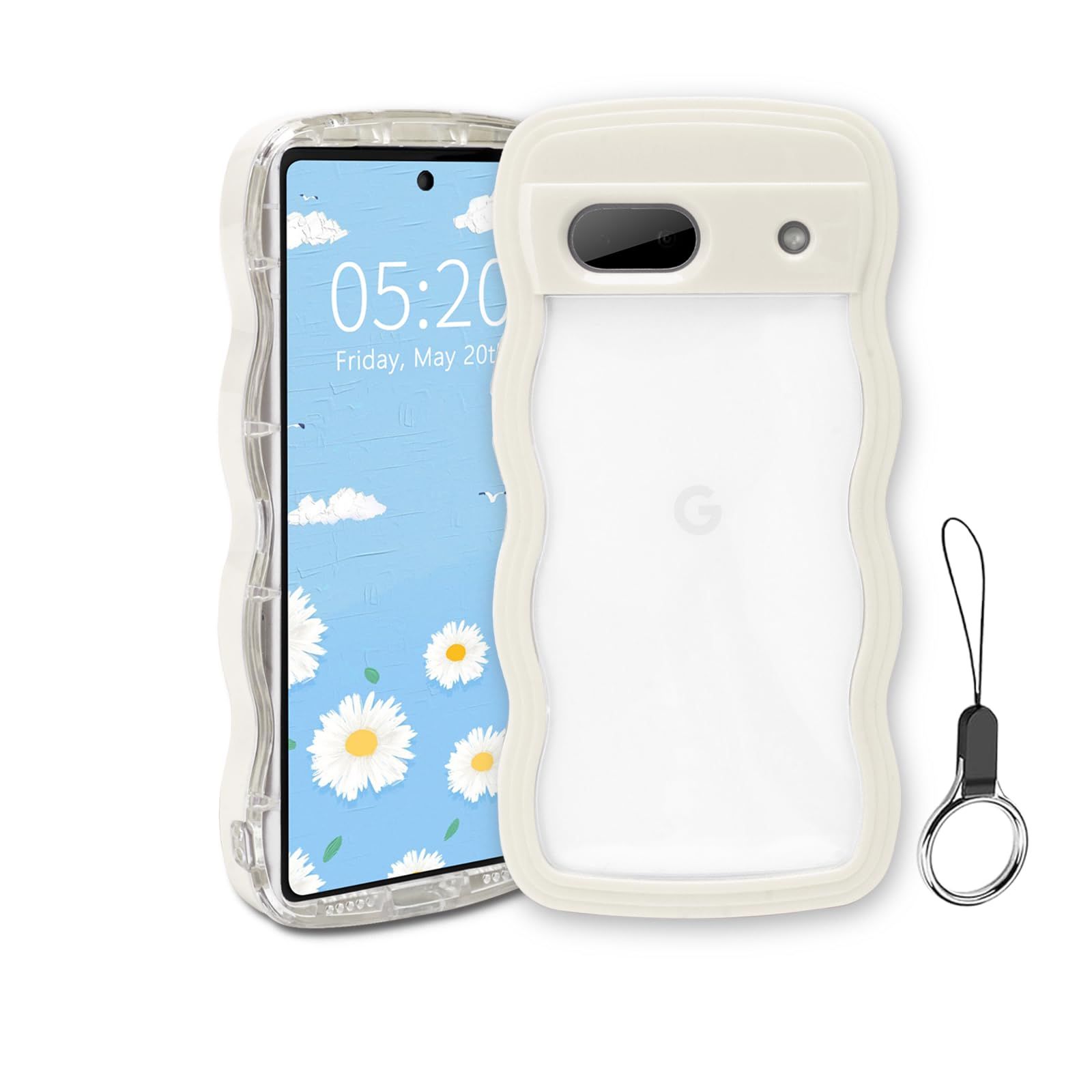 数量限定】Google Pixel 6A ケース クリア ウェーブ ピクセル 6A TPU