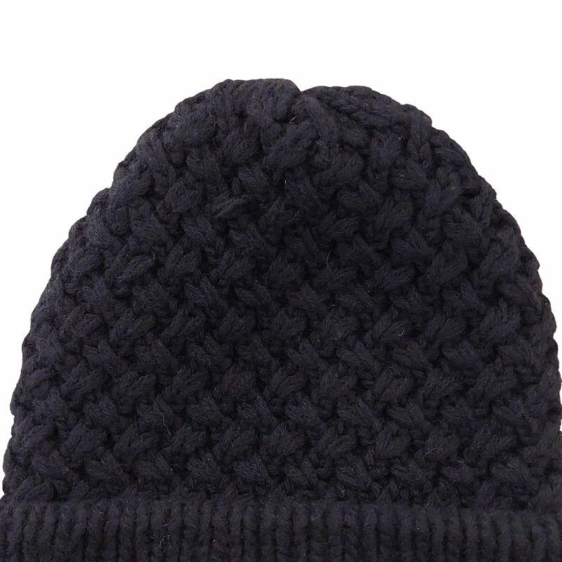 CHANEL シャネル　ニット帽　ココマーク　ブラック　カシミヤ CHANEL シャネル ニット帽 AAA748 B19217 レディース カシミヤ