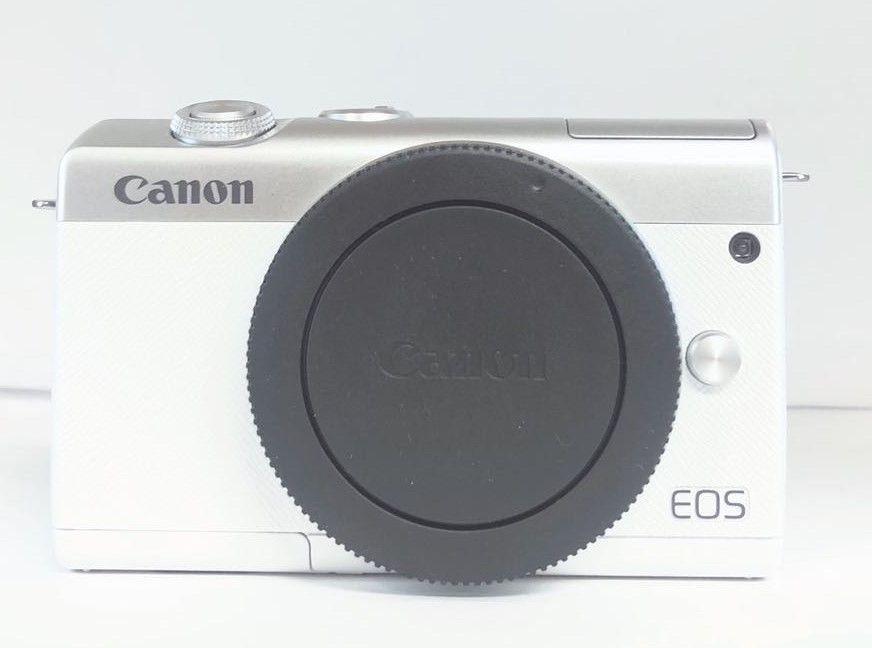 注目ブランド Canon 美品 １年保証 中古 EOS ホワイト ダブルズーム