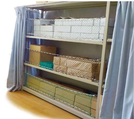 低価，限定SALE 鵜沢ネット棚落下防止ネット棚用落下防止地震対策網転倒防止ホワイトネットサイズ:600x800mm網サイズ:900x900mm59-245 その他
