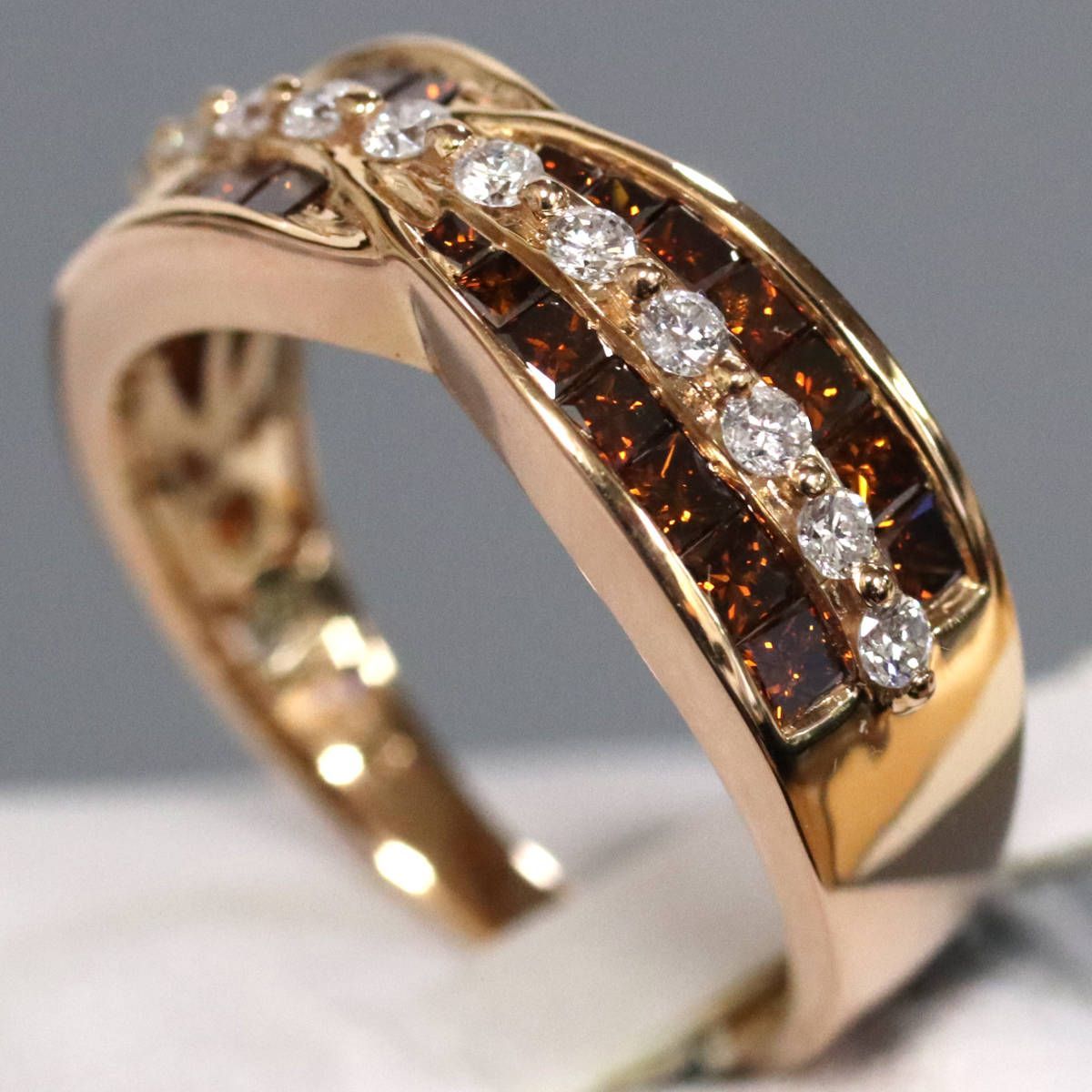 K18PGダイヤモンドリング D1.00 5.0g #12 - メルカリ 