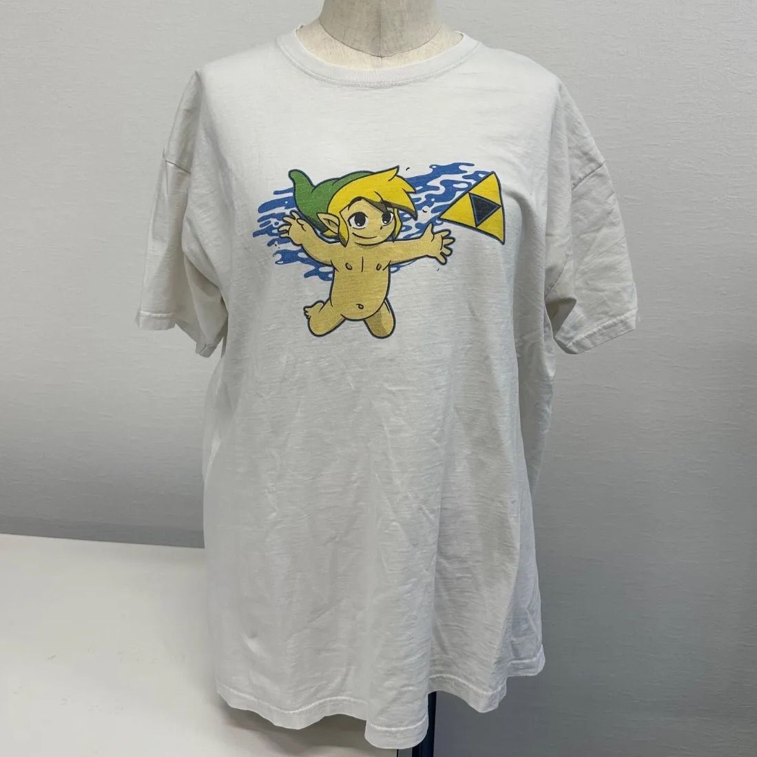 希少 任天堂 ゼルダの伝説 リンク ZELDA ゲーム 半袖Tシャツ XL 古着 