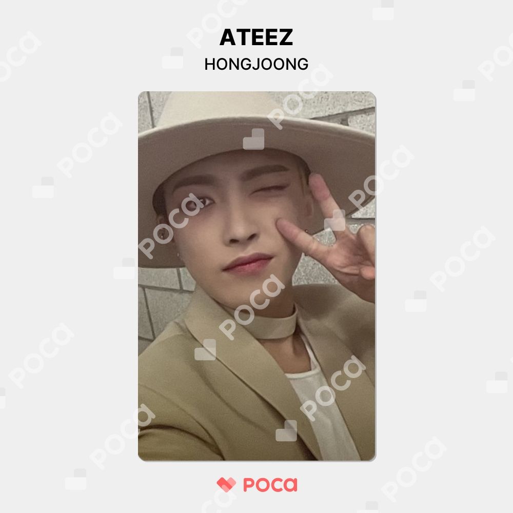 ATEEZ ホンジュン サイン ワールドツアーサウンドチェック トレカ ATEEZ - ATEEZ トレカ アンコン ソウルコン サウンドチェックの
