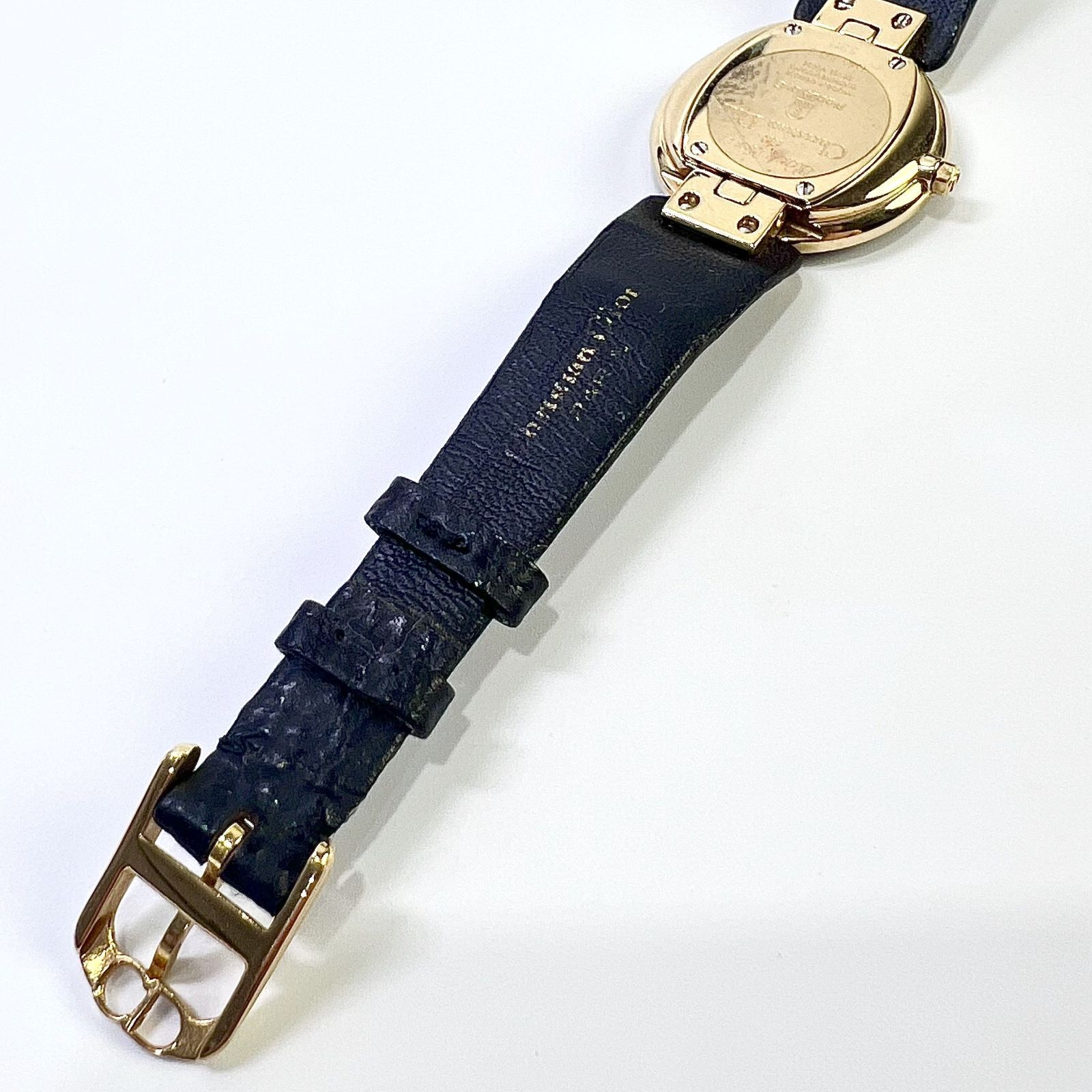 Christian Dior アナログ時計 ジャンク品　ゴールド/ブラック Christian Dior クリスチャン ディオール ブラック ムーン