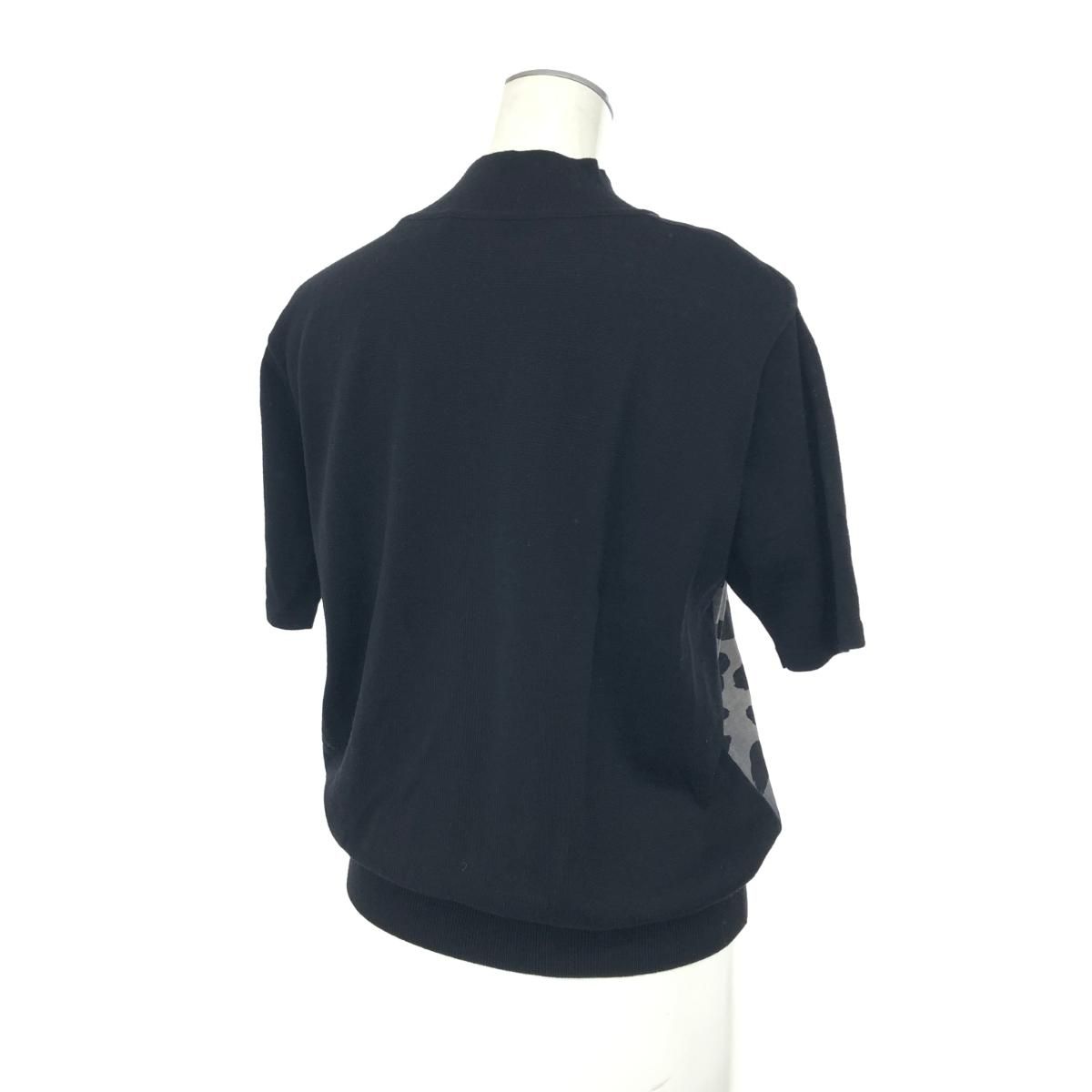 LEONARD レオナール アンサンブルニット サイズ:L ブラック シルク混