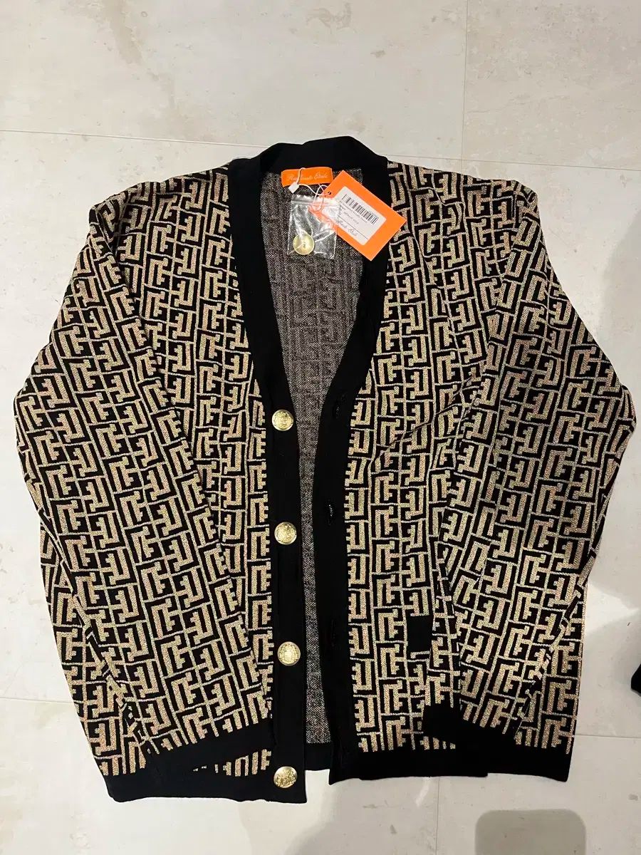 ラフィナート メタリック ツイード カーディガン 52