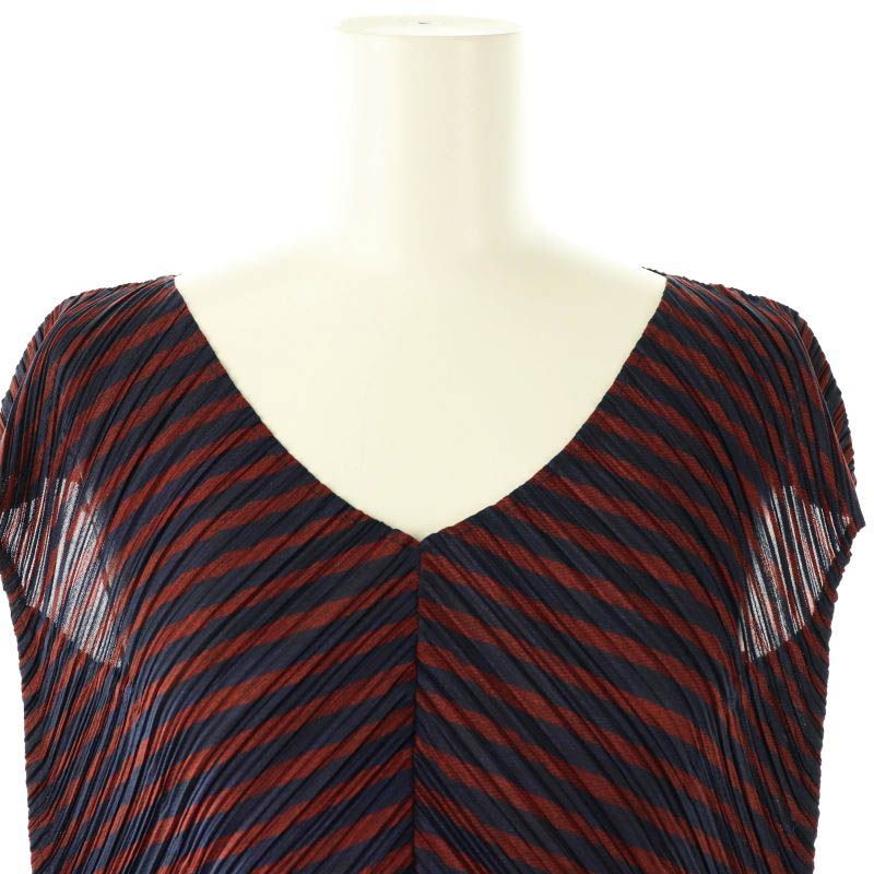 プリーツプリーズ PLEATS PLEASE イッセイミヤケ ストライプ