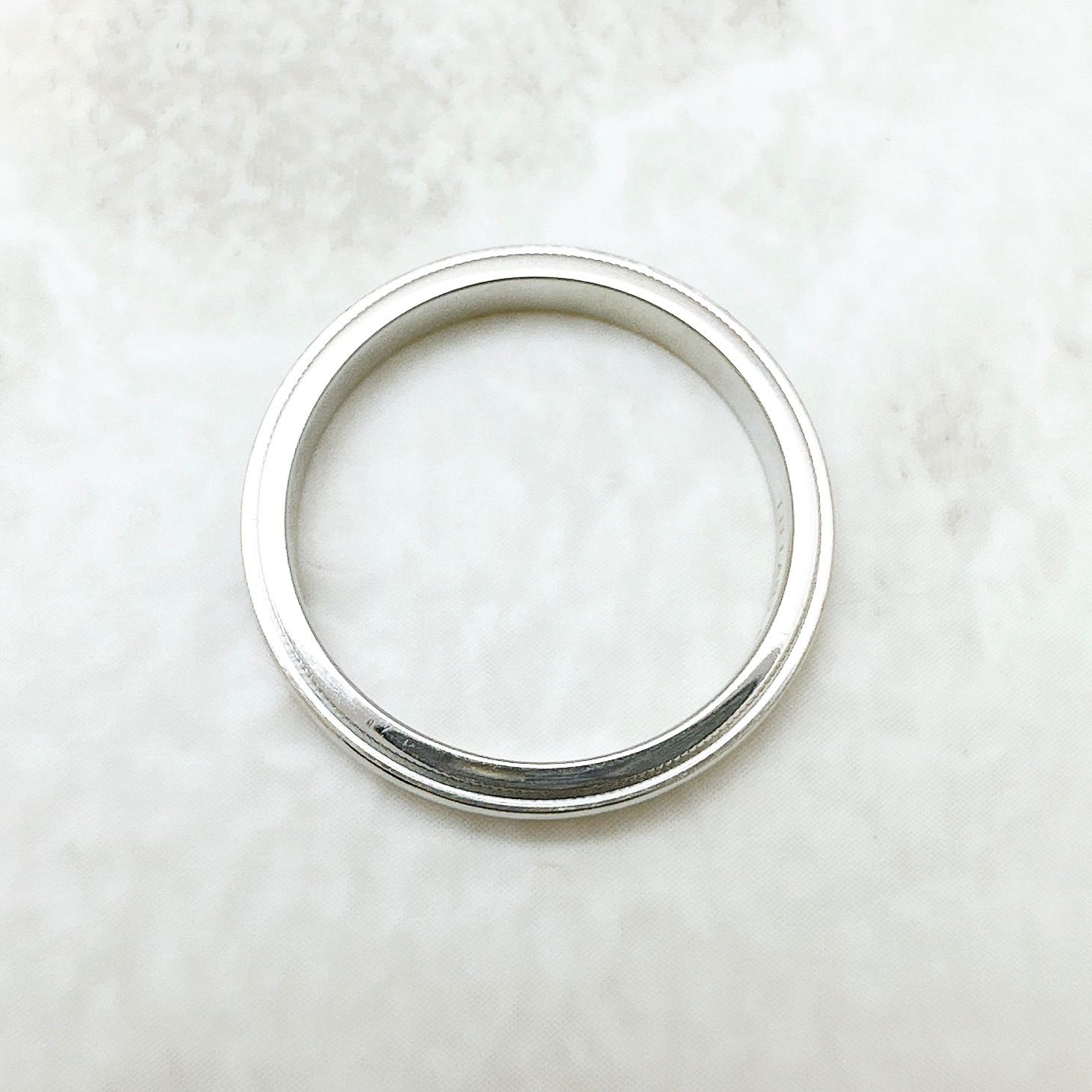美品🌟Tiffany＆Co. ミルグレイン プラチナ 約15号 U - メルカリ