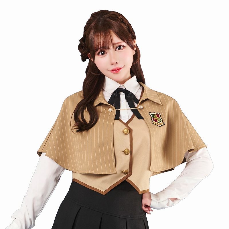 トッピングトップス ケープスクール ベージュ [魔法学校 制服 コスプレ