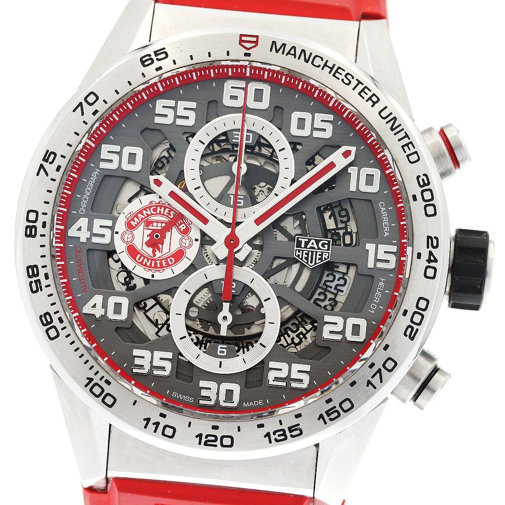 【超美品】タグホイヤー　フォーミュラ1マンチェスターユナイテッド【ベルト未使用】 新品)TAG HEUER タグ・ホイヤー カレラ キャリバー ホイヤー01