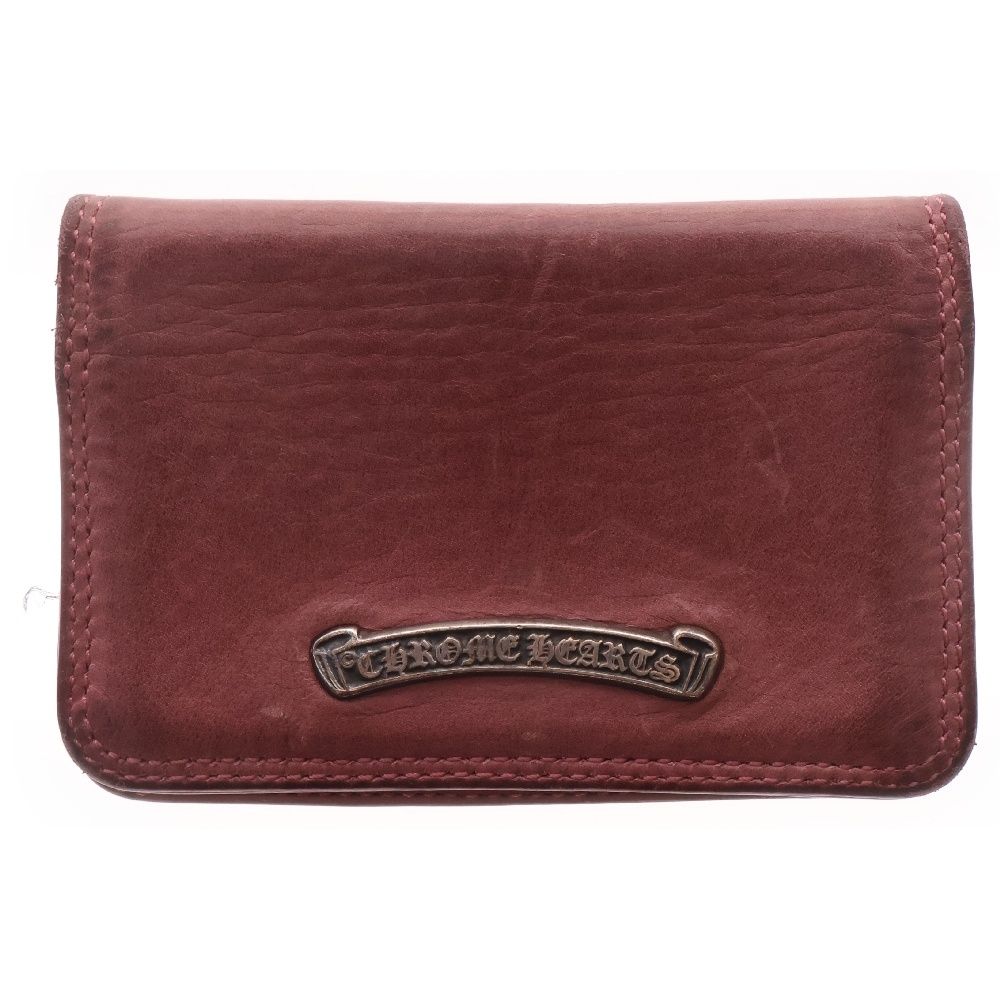 CHROME HEARTS (クロムハーツ) CARD CASE グロメット付きレザーカード