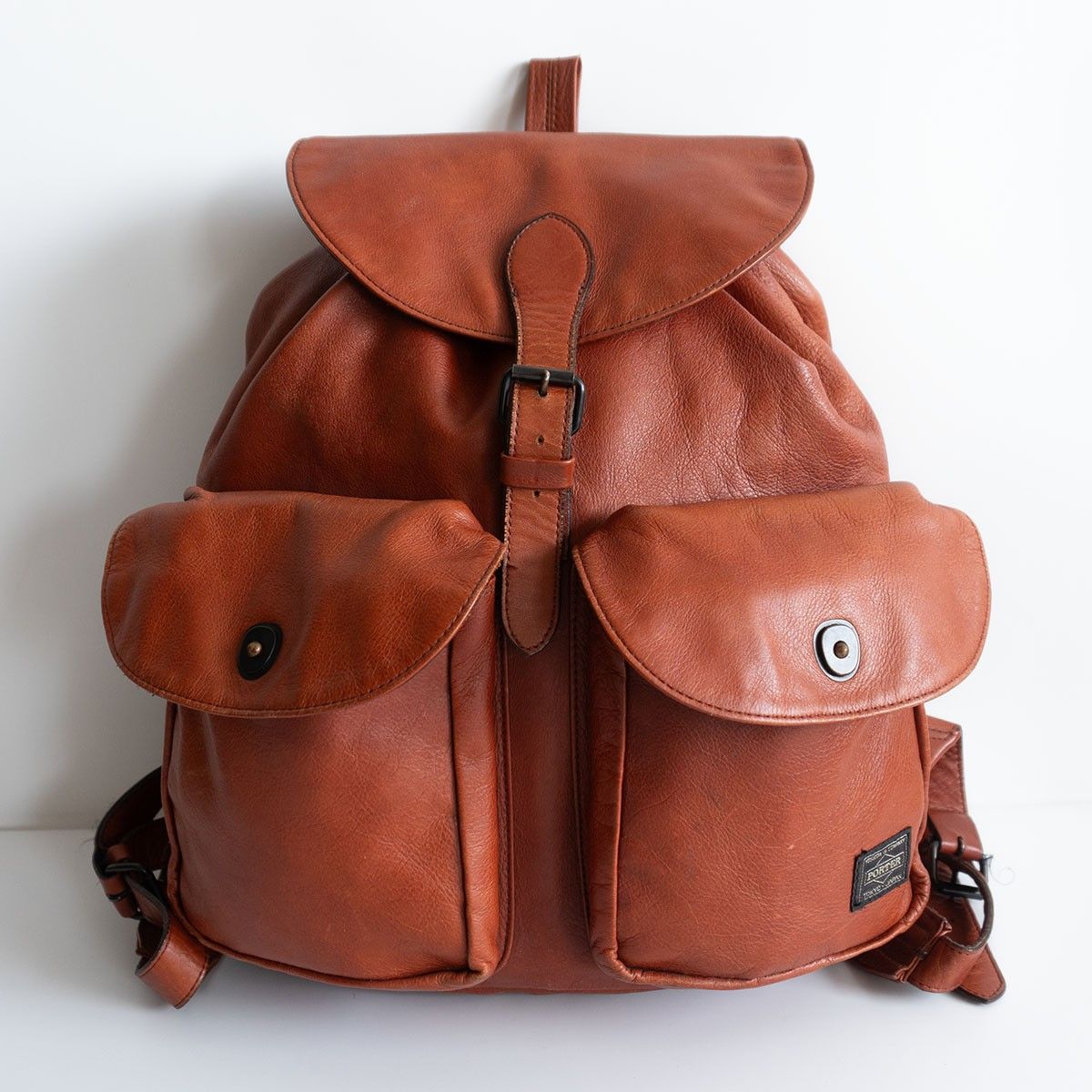PORTER ポーターオールレザー リュック バックパック コルチナ ビンテージ 人気】PORTER 【CORTINA レザー リュック】ポーター ブラウン