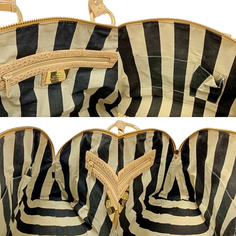 ヴィヴィアンウエストウッド ヤスミン ハンドバッグ オーブ 型押し エナメル Vivienne Westwood ヴィヴィアンウエストウッド バッグ YASMINE