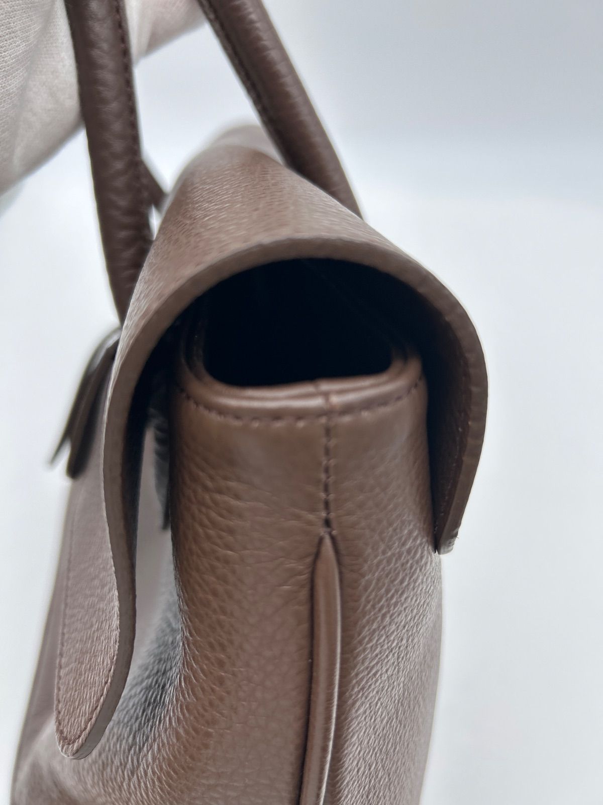 ✨ペッレモルビダ✨ ダークブラウン レザー トートバッグ PELLE