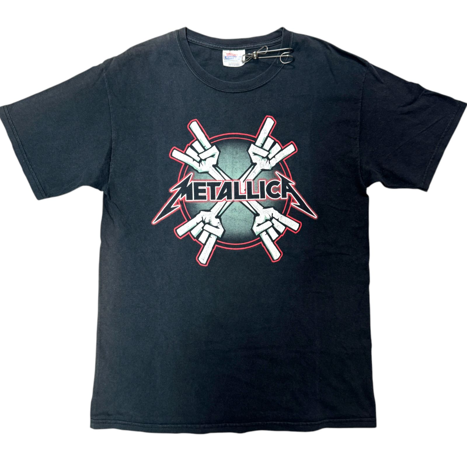 00s Metallica Four Hands プリント Tシャツ Mサイズ バンドTシャツ