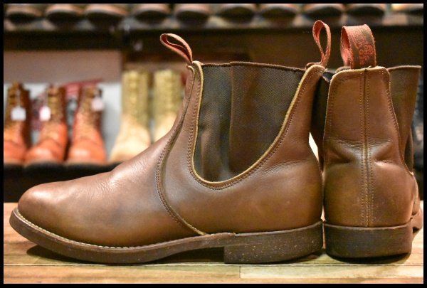 コスパ最強 8E 94年 レッドウィング 8191 チェルシー サイドゴア 茶 ブラウン ブーツ redwing HOPESMORE FI126