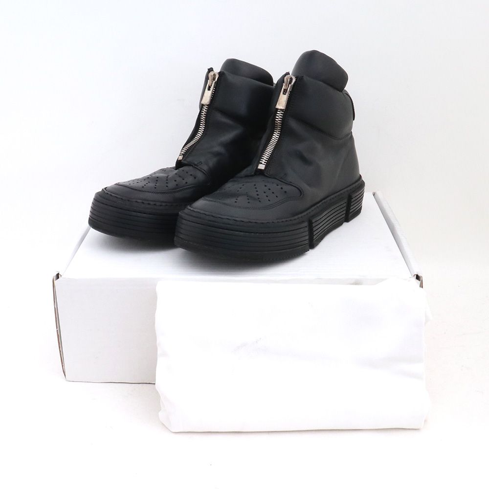 サイズ42 GUIDI ホースレザーフロントジップブーツ - GRAIZ-UsedBrand