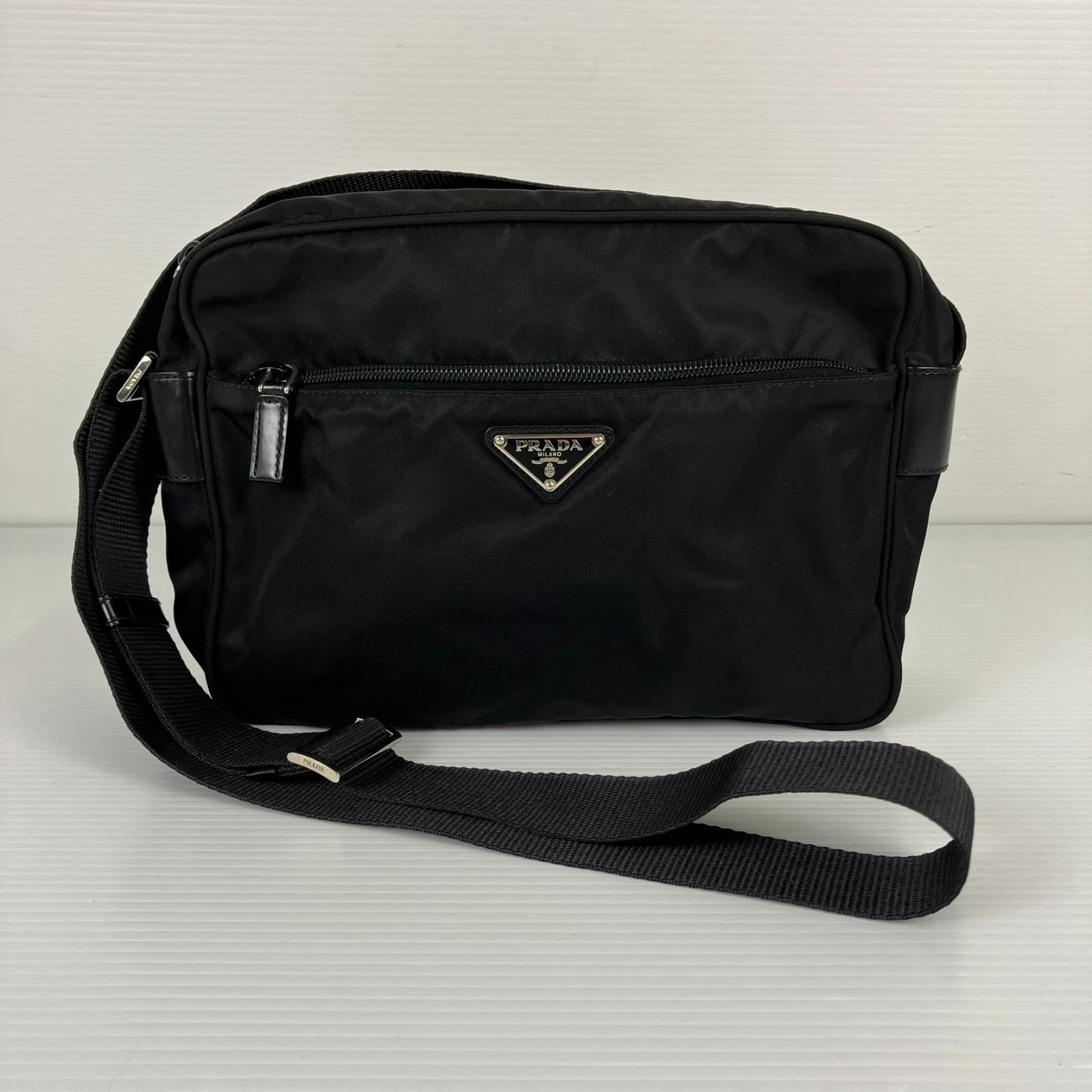 美品】PRADA プラダ BT0166 ナイロン テスート ショルダーバッグ 黒 ブラック ポシェット ポーチ ミニショルダー - メルカリ