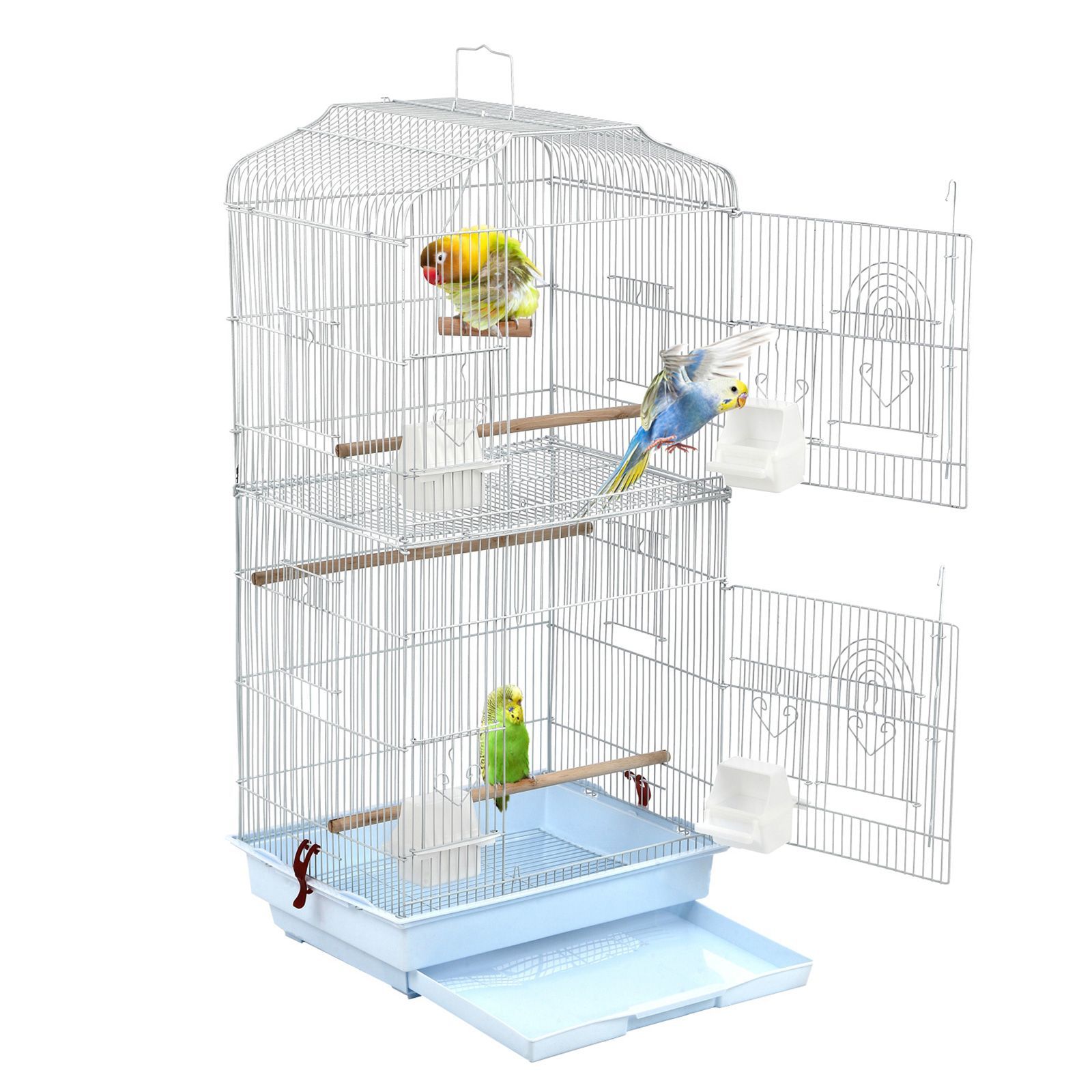 鳥用ケージ大型 仕切り付き 鳥かご バードケージ 鳥小屋 複数飼い