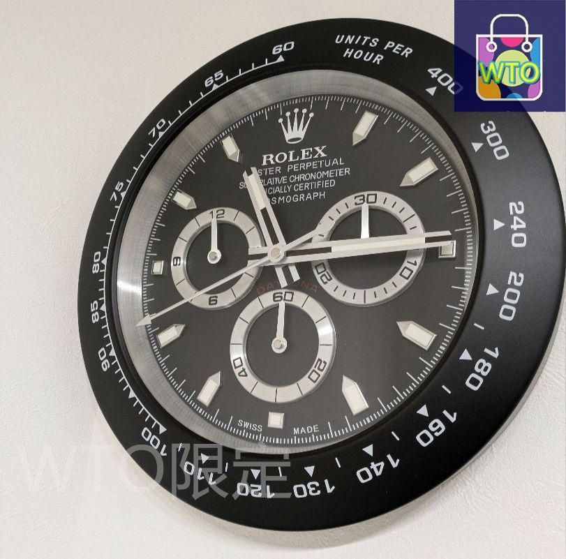 新品未使用　デイトナ　現行タキメーター　掛け時計　非売品 新品未使用 ロレックス デイトナ 現行タキメーターベゼル