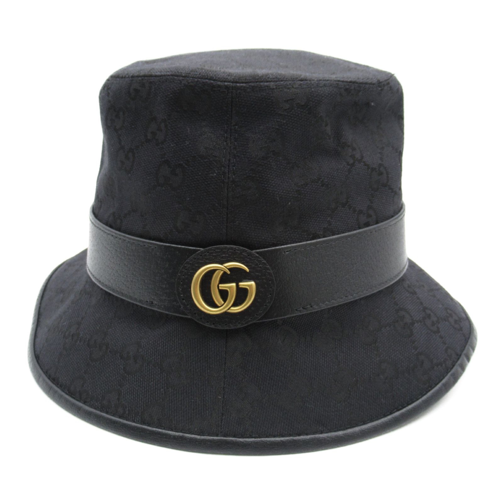グッチ GUCCI ハット ハット 5765874HG531060L ブラック GGキャンバス ハット ユニセックス