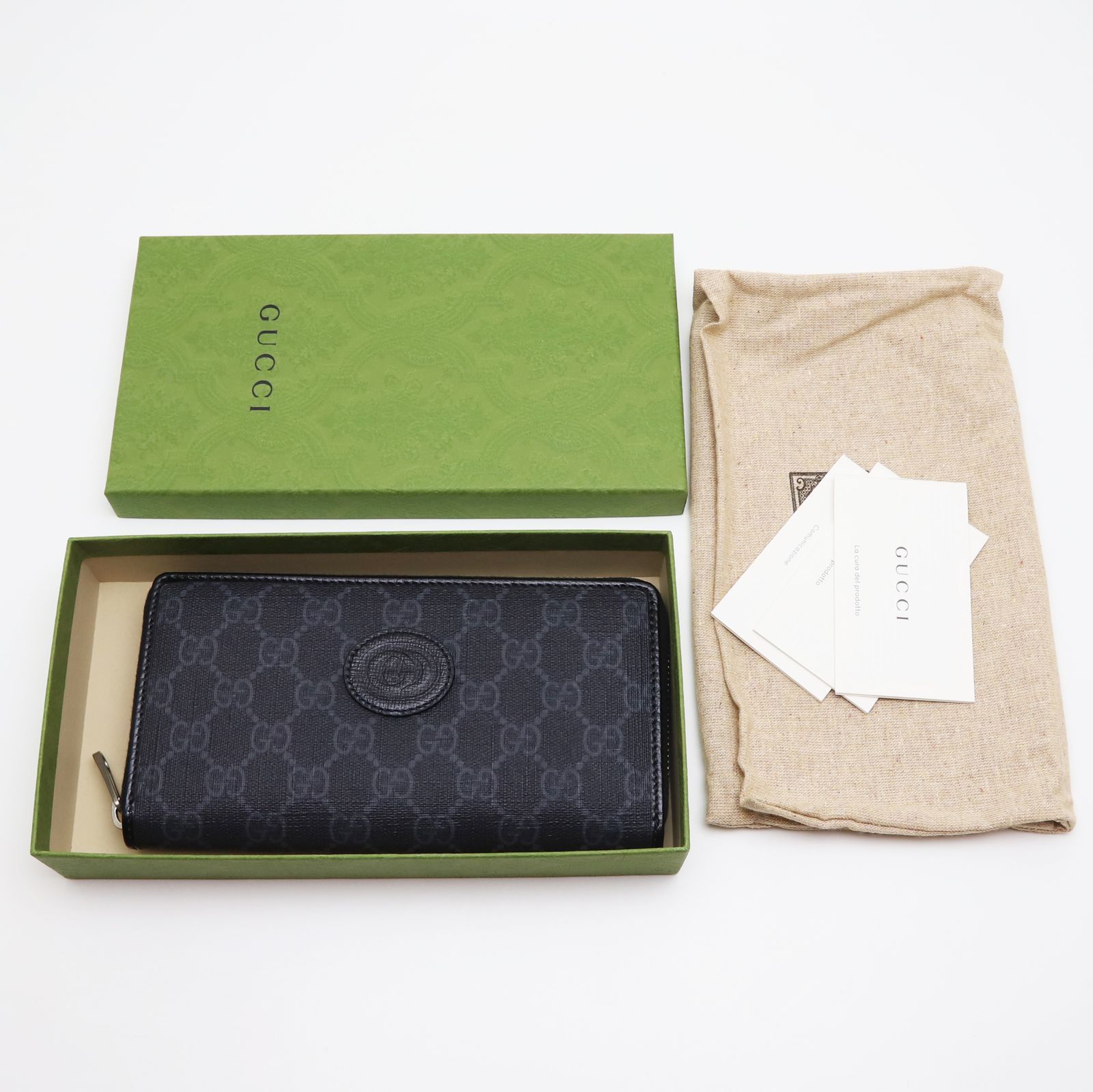 新品同様】グッチ インターロッキングG ジップアラウンドウォレット 長  