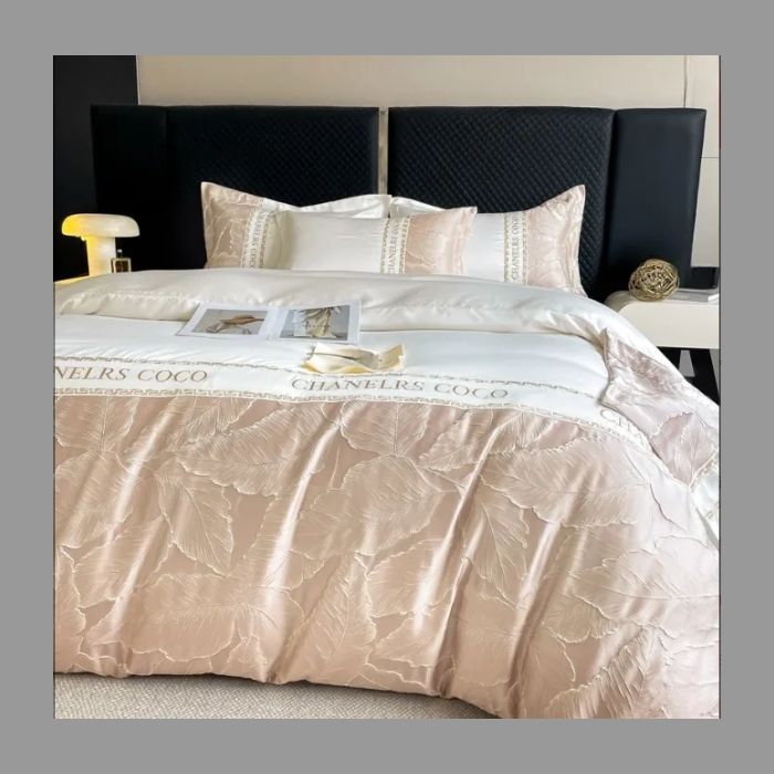 夏のアイスシルク4点セットライトラグジュアリーハイエンド洗濯テンセルベッドシーツ羽毛布団カバー寝具