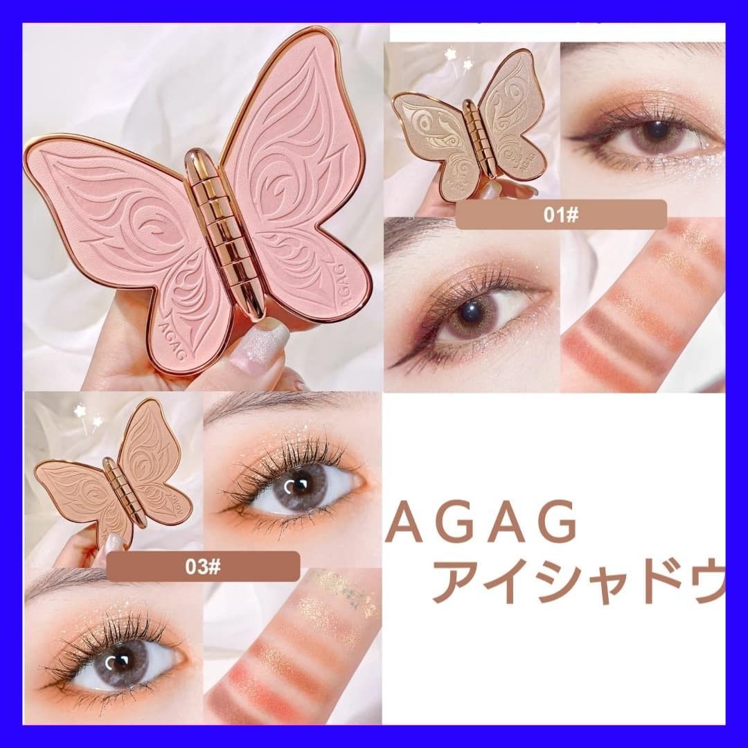 🦋匿名配送 ❄冬コスメ ＡＧＡＧアイシャドウ パレット #01 #03 - メルカリ