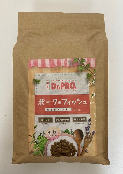 同梱不可 3個セット ニチドウ Dr.PRO. ポーク＆フィッシュ オールステージ 2.4kg