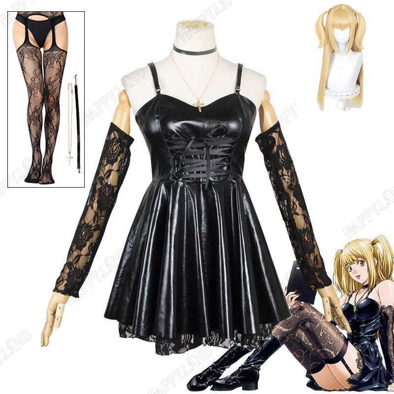 デスノート コスプレ衣装 弥海砂 あまね ミサ Amane Misa ウイッグつき 人気 アニメ DEATH NOTE cosplay イ