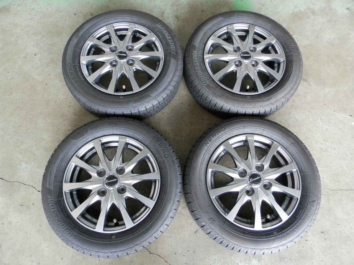 ワゴンR EXCEEDER 13インチ 社外アルミホイール付ラジアルタイヤ 4本SET 155 65R13 製 4.0J 45 4H 100 軽自動車