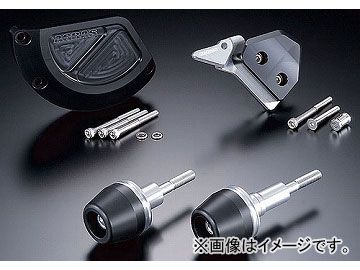 2輪 アグラス リアスライダー 4点セット ジェネB 品番：P052-3244 ブラック スズキ GSX-R1000 2005年～2006年 JAN：4548664830855