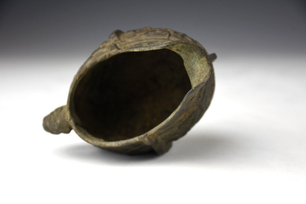 中国古美術 青銅（じこう） 殷後期 発掘品