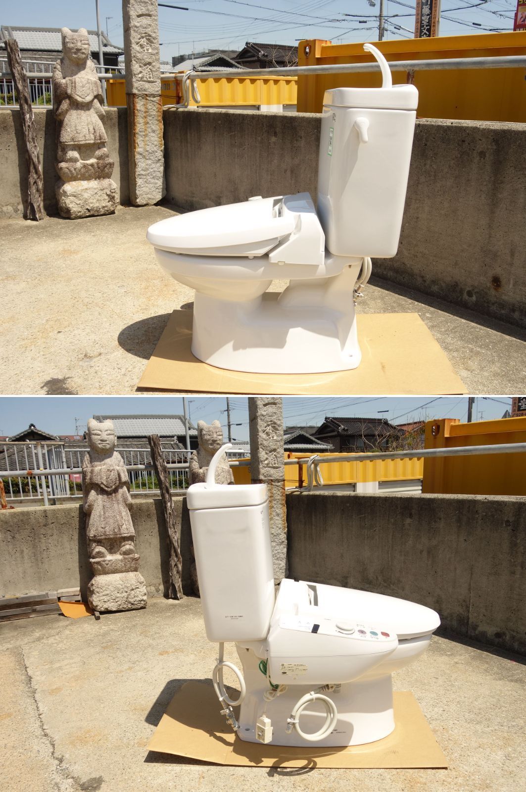 中古】K▽INAX トイレ シャワートイレ 便器 便座 タンク 便所