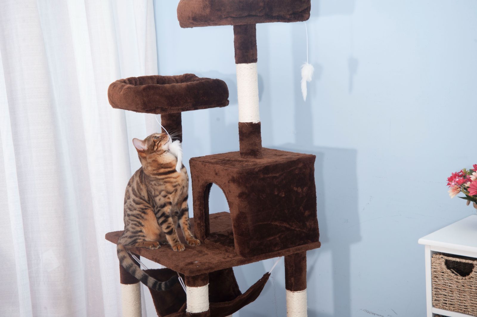 据え置きキャットタワー｜145cm
